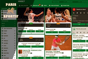 page daccueil site unibet