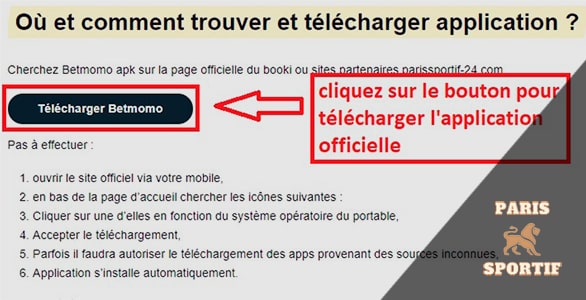 Ou telecharger application betmomo
