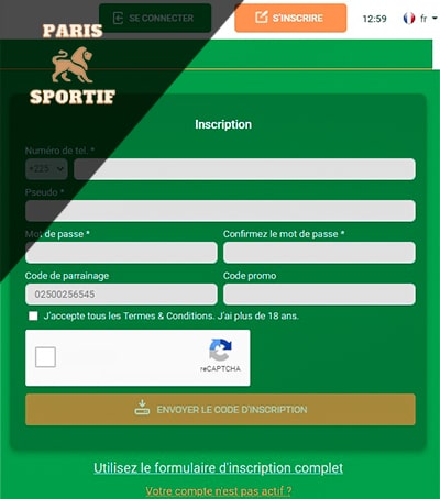 inscription sportcash